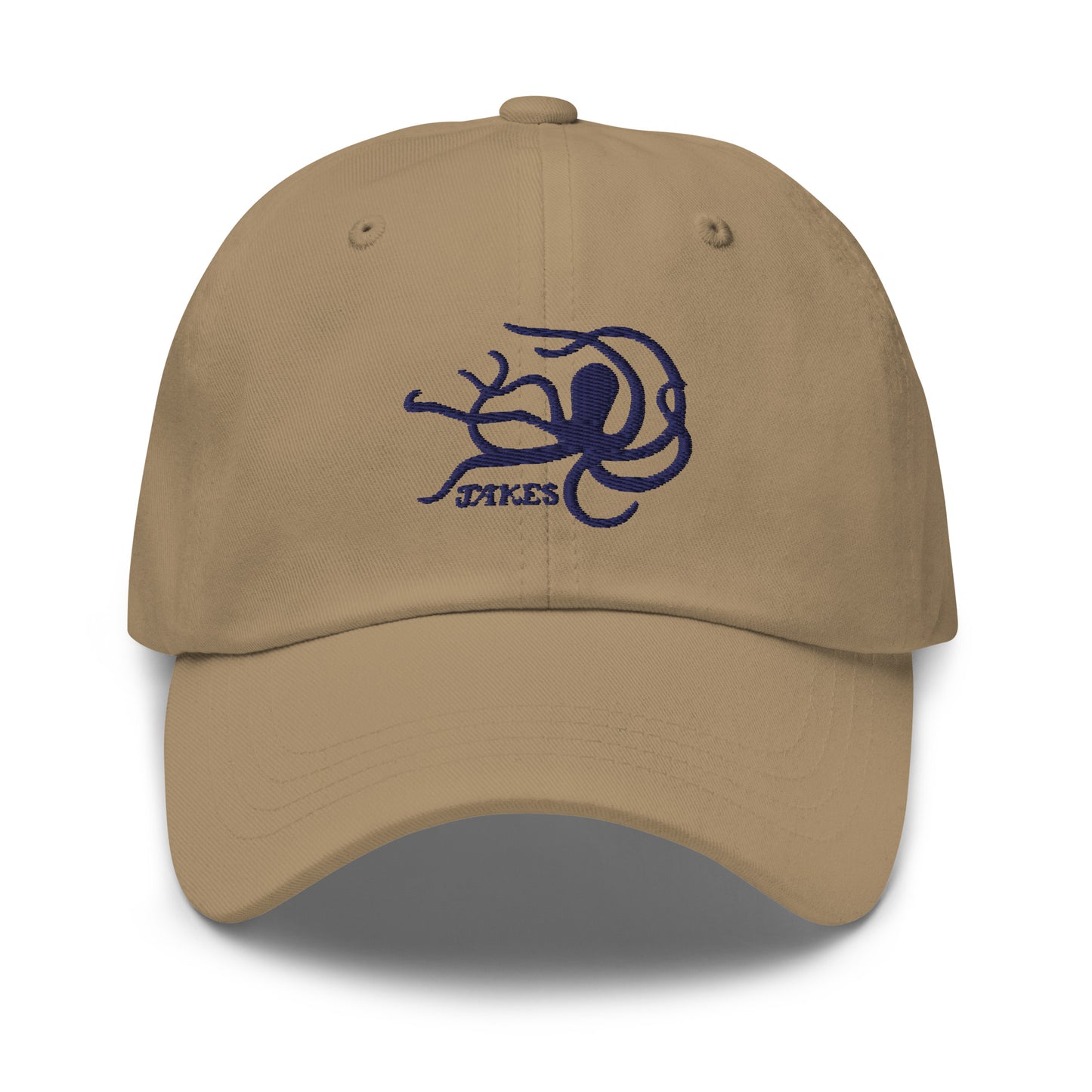 Jakes Navy Octopus Logo Baseball Cap