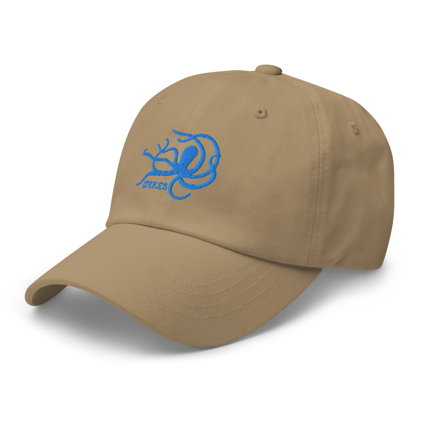 Jakes Aqua / Blue Teal Octopus Logo Baseball Cap