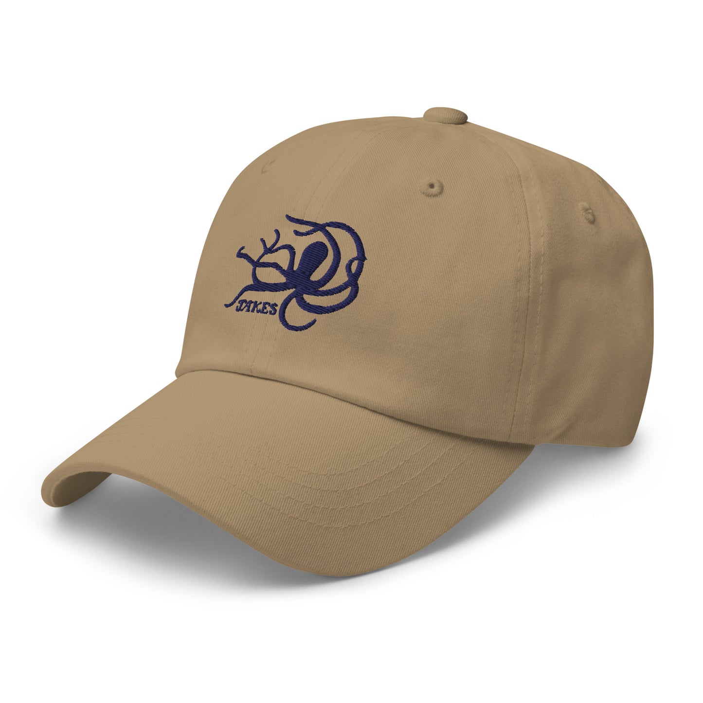 Jakes Navy Octopus Logo Baseball Cap