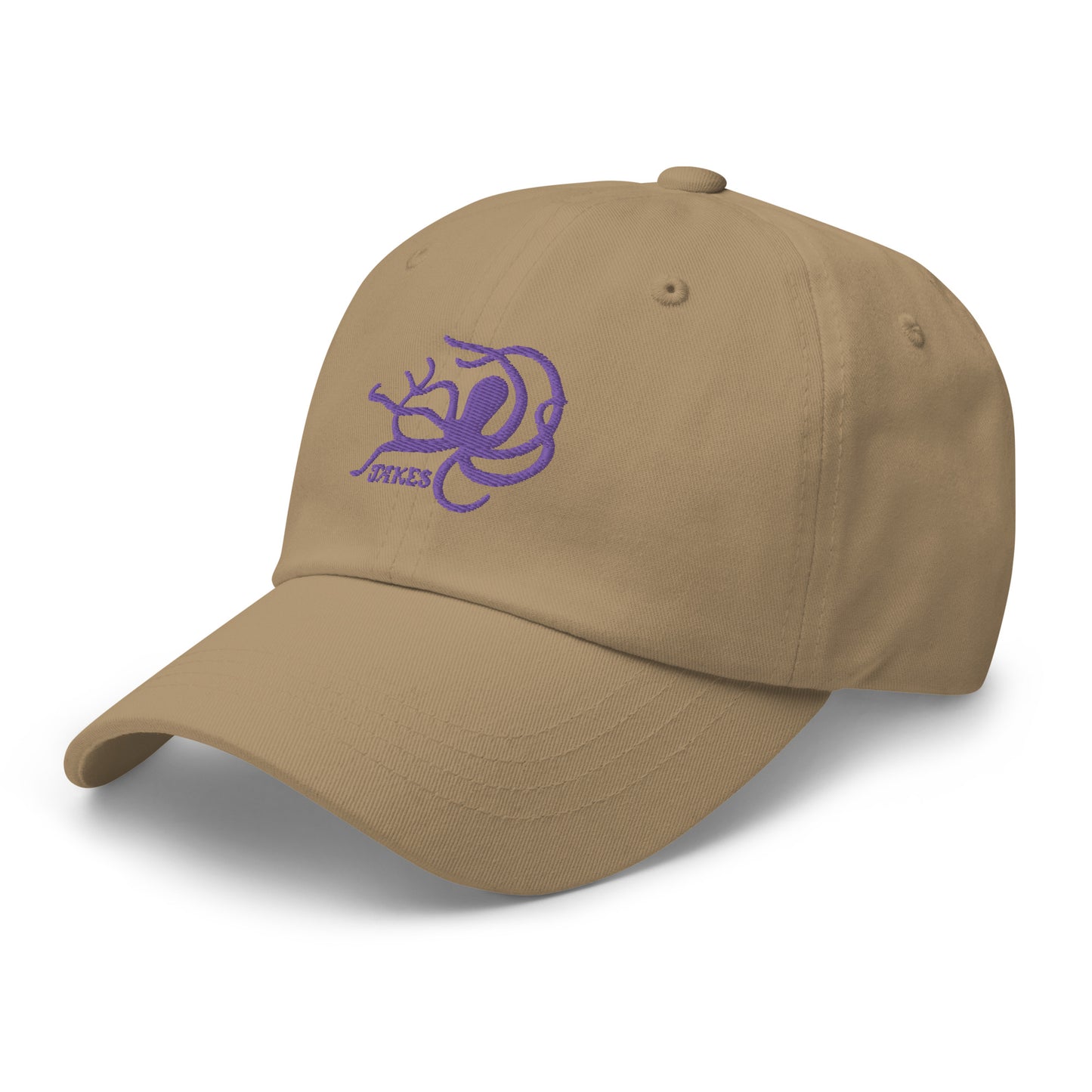 Jakes Purple Octopus Logo Baseball Cap
