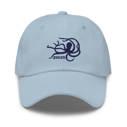 Jakes Navy Octopus Logo Baseball Cap