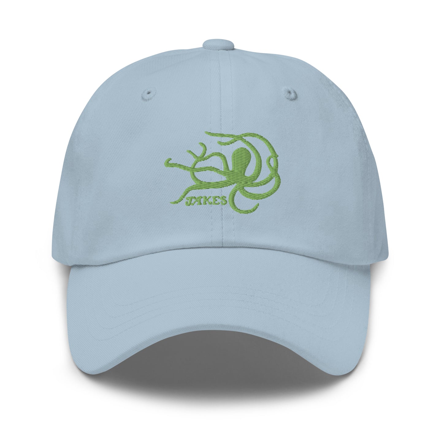Jakes Kiwi Green Octopus Logo Baseball Cap