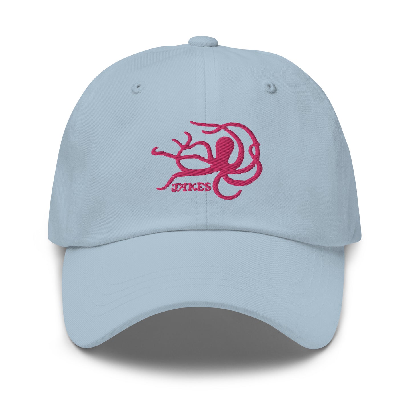 Jakes Pink Octopus Logo Baseball Cap