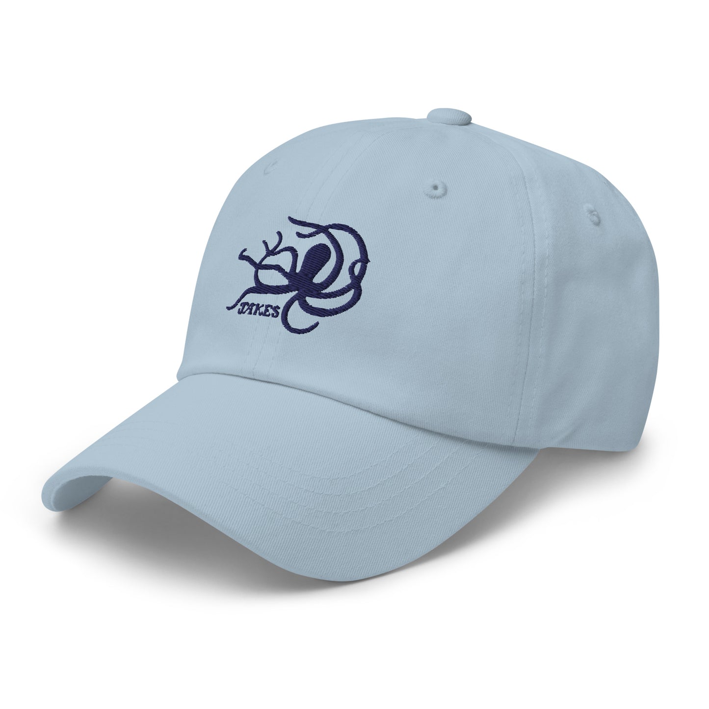 Jakes Navy Octopus Logo Baseball Cap