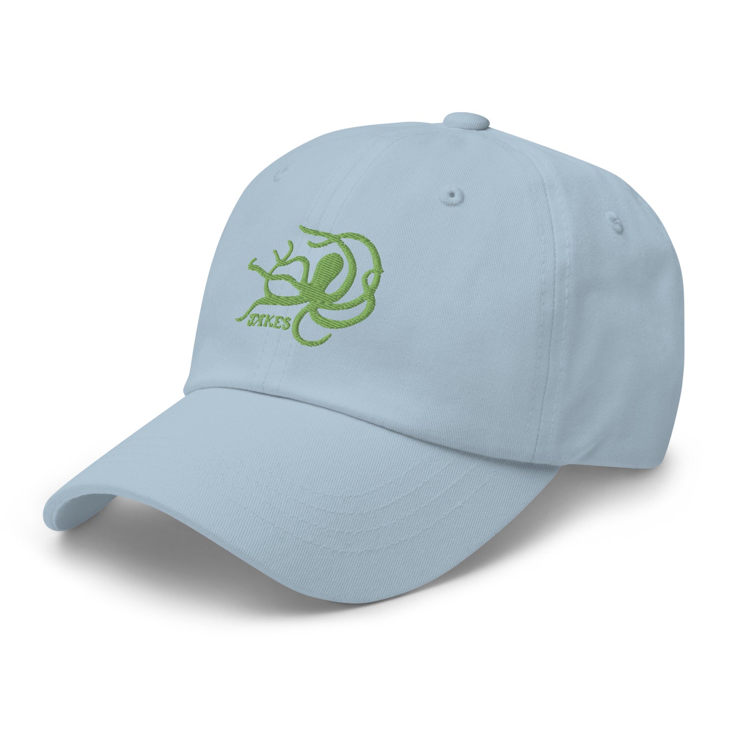 Jakes Kiwi Green Octopus Logo Baseball Cap