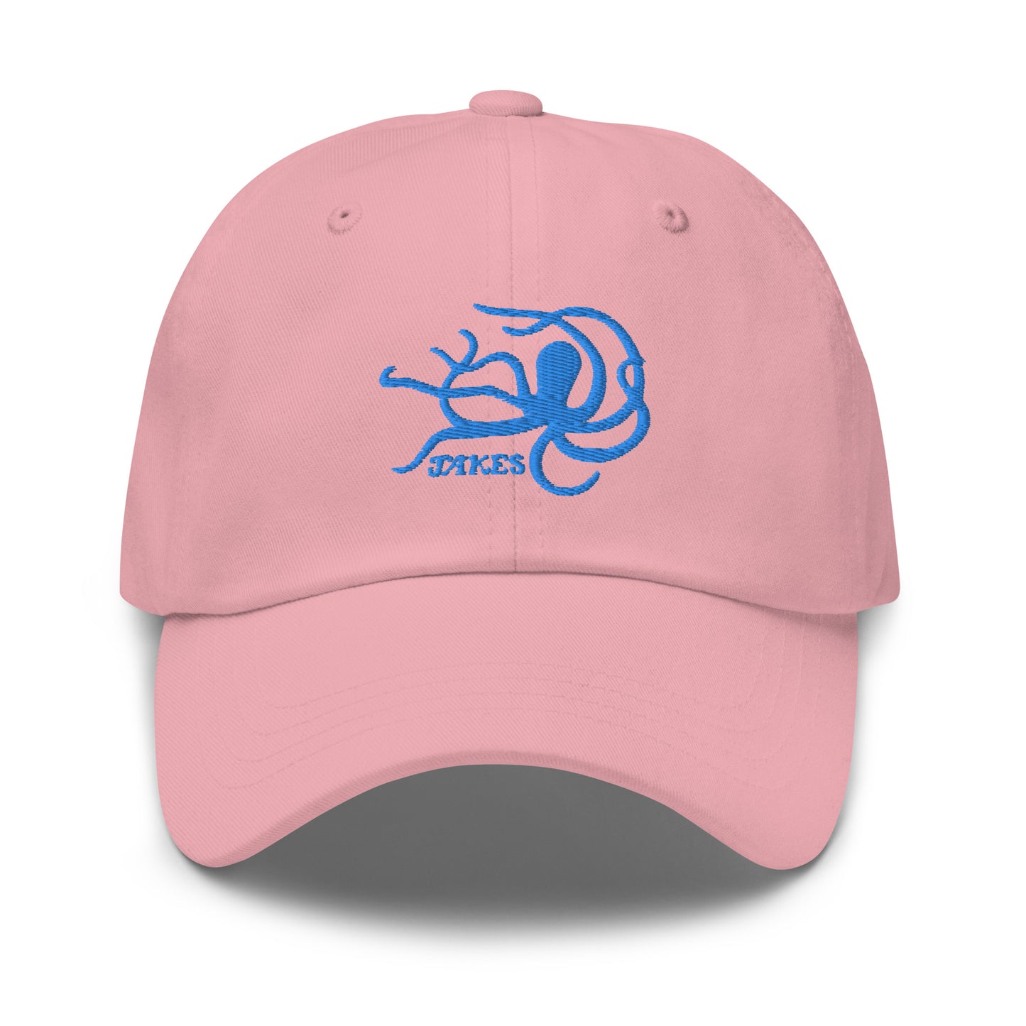 Jakes Aqua / Blue Teal Octopus Logo Baseball Cap