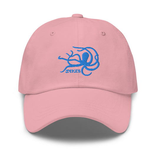 Jakes Aqua / Blue Teal Octopus Logo Baseball Cap