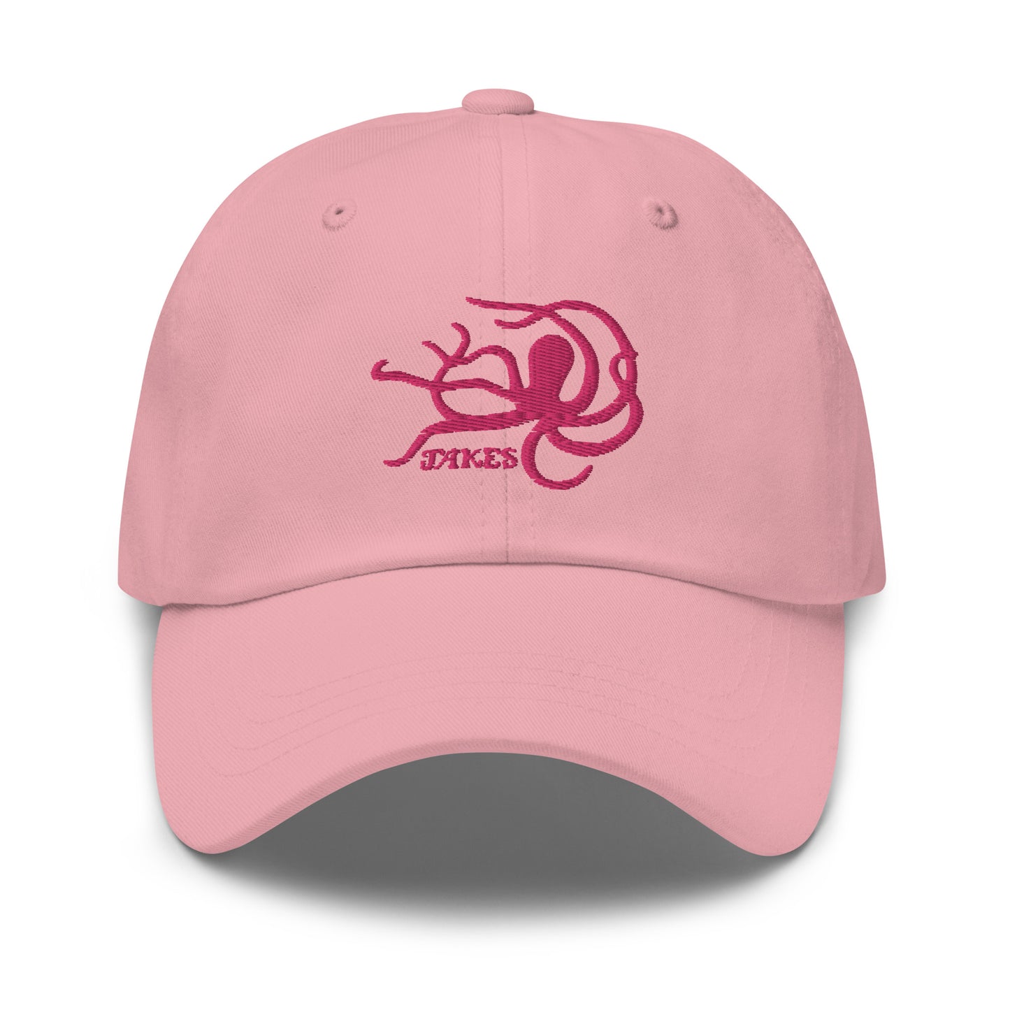 Jakes Pink Octopus Logo Baseball Cap