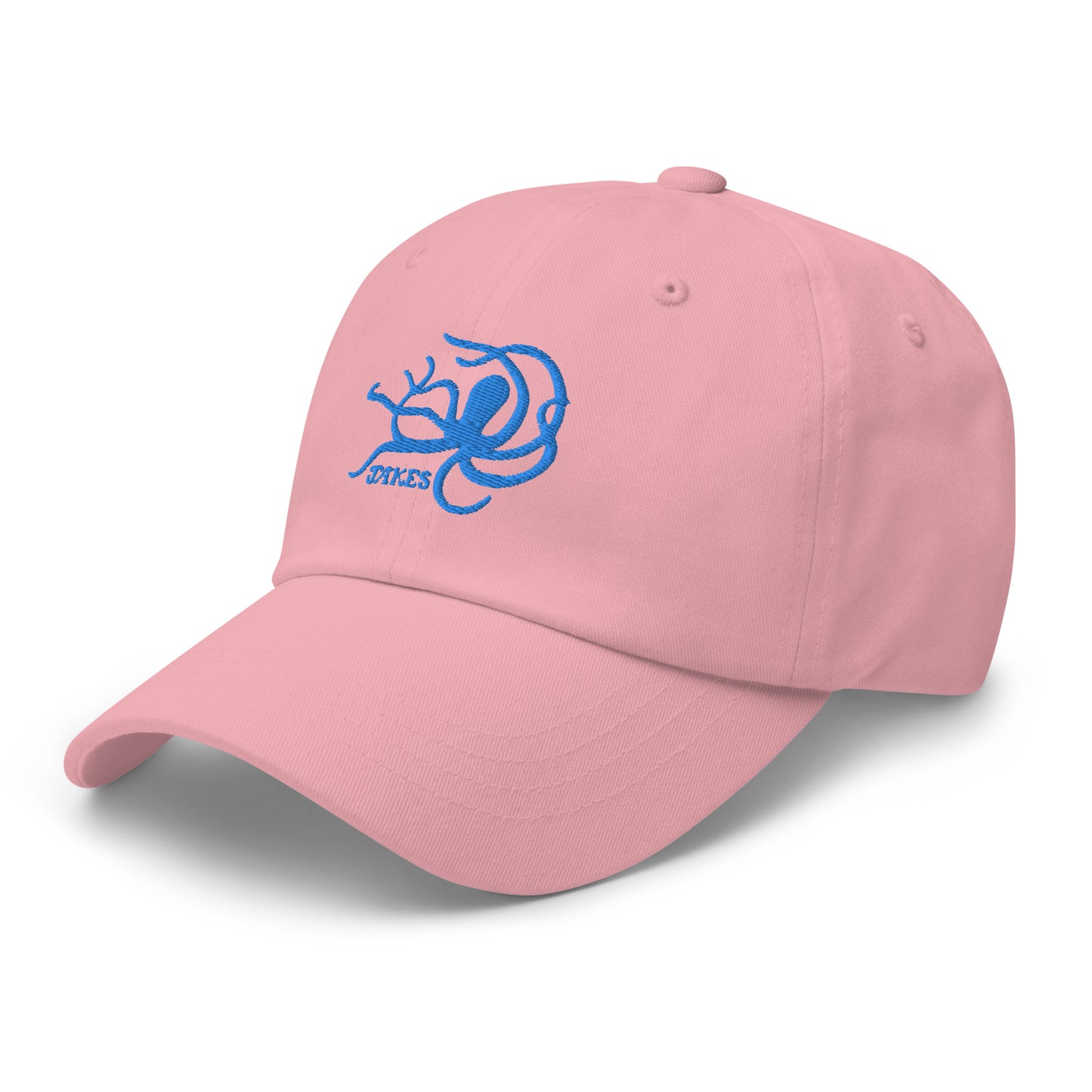 Jakes Aqua / Blue Teal Octopus Logo Baseball Cap