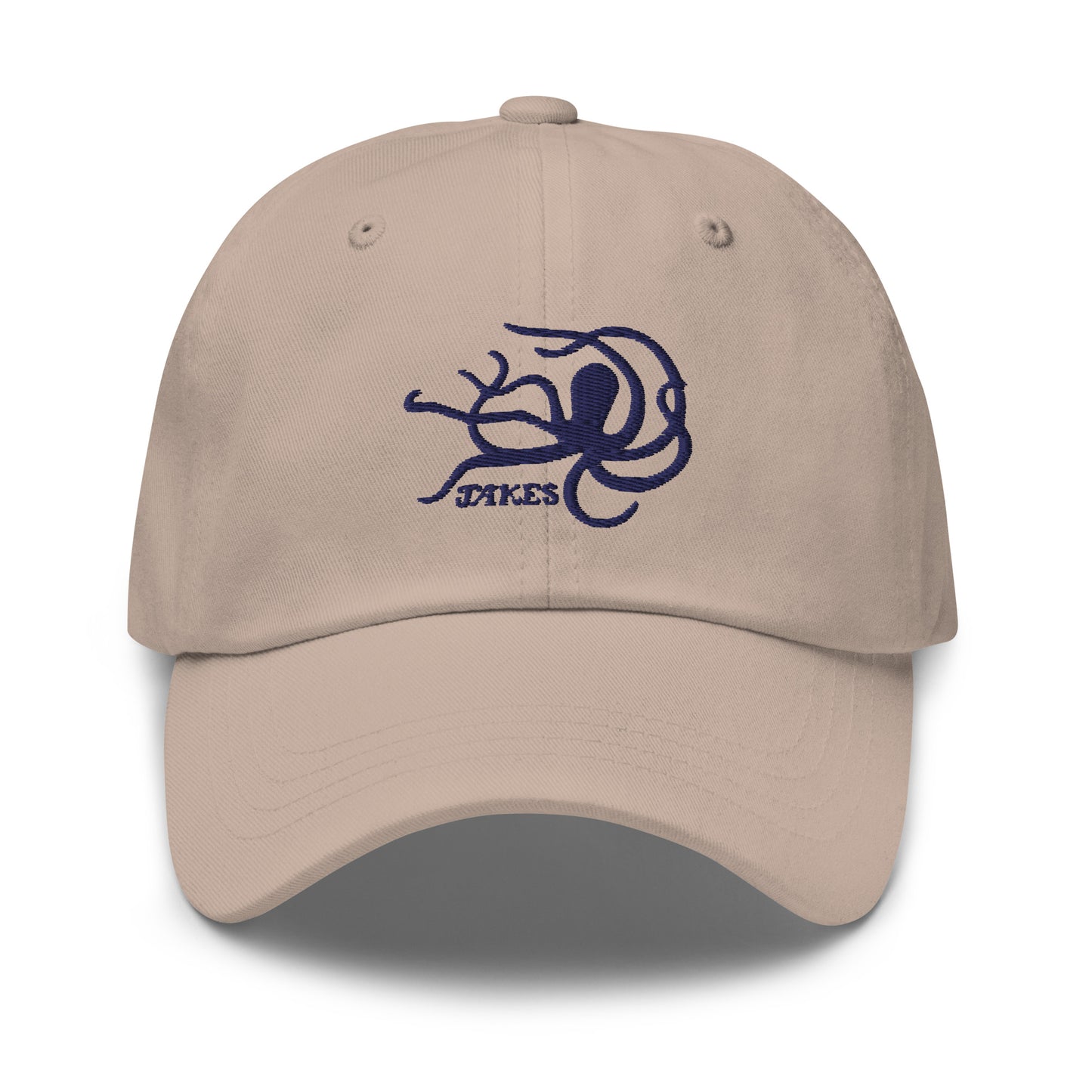 Jakes Navy Octopus Logo Baseball Cap