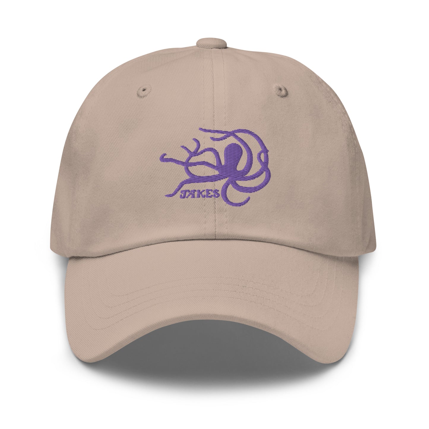 Jakes Purple Octopus Logo Baseball Cap
