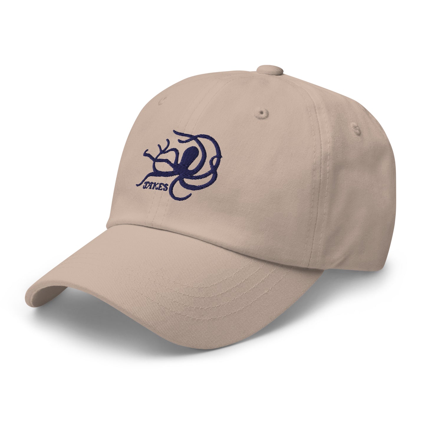 Jakes Navy Octopus Logo Baseball Cap