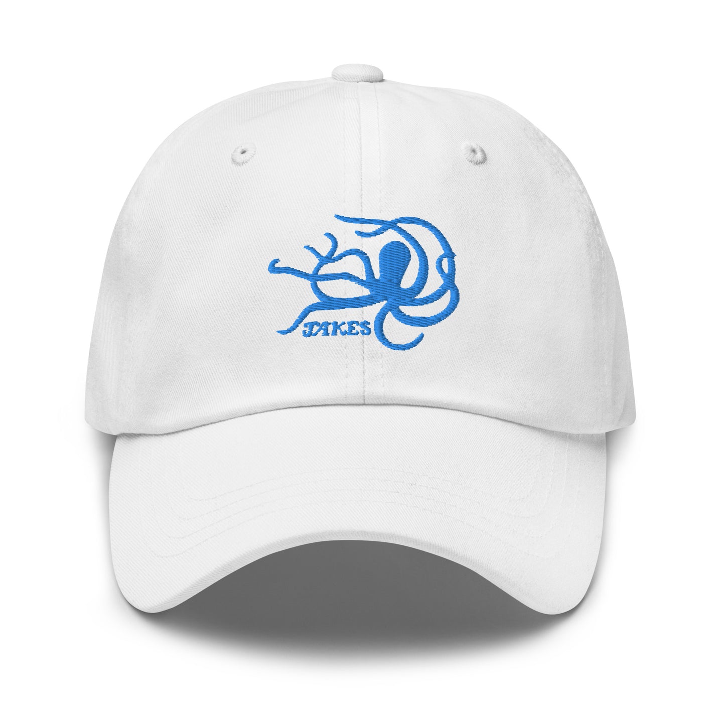 Jakes Aqua / Blue Teal Octopus Logo Baseball Cap