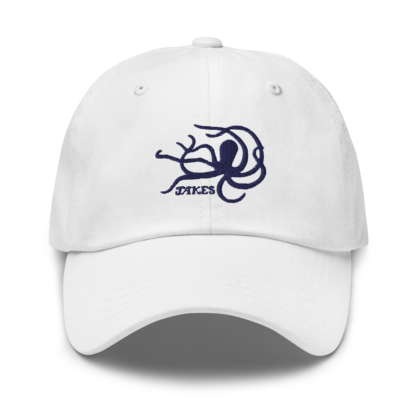 Jakes Navy Octopus Logo Baseball Cap