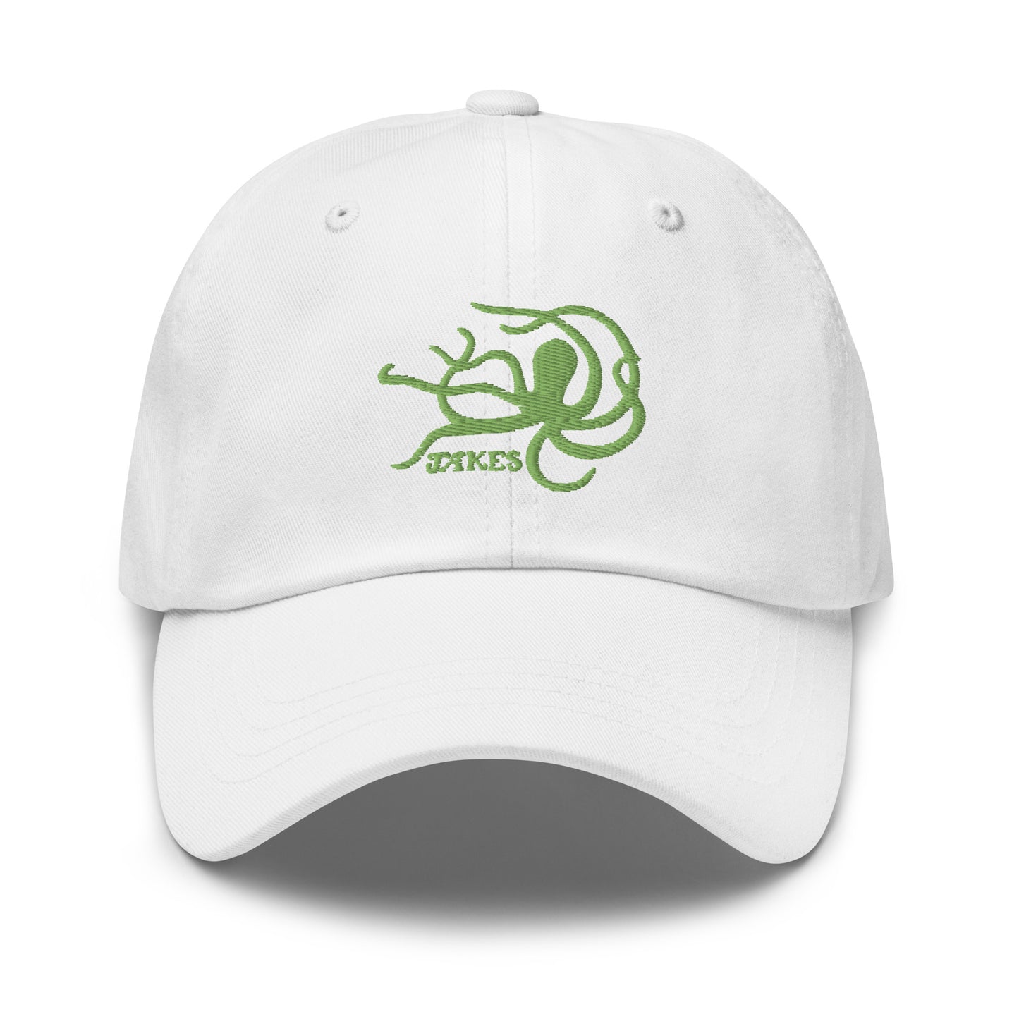 Jakes Kiwi Green Octopus Logo Baseball Cap