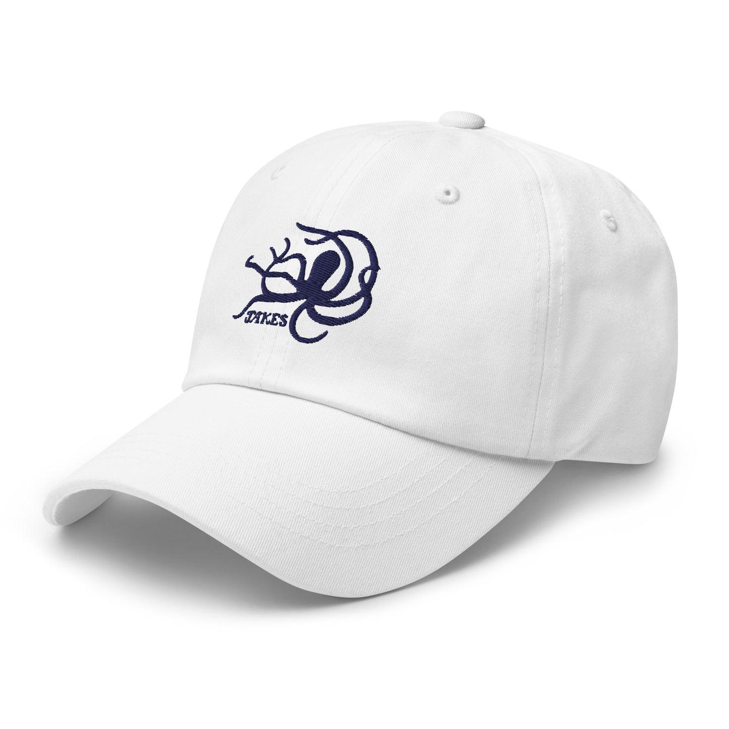 Jakes Navy Octopus Logo Baseball Cap