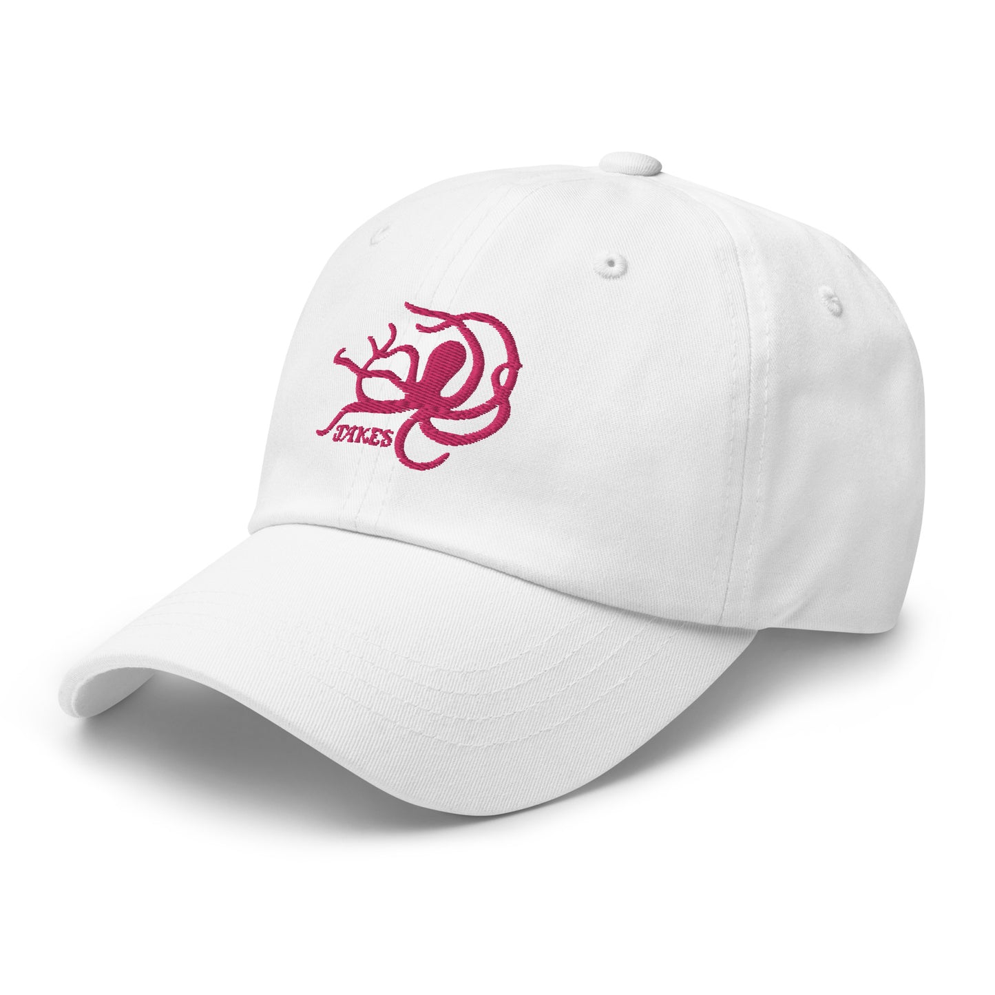 Jakes Pink Octopus Logo Baseball Cap