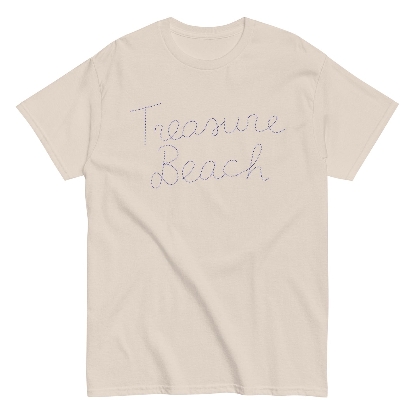 Treasure Beach Dotted Script T-Shirt in Multiple Colors
