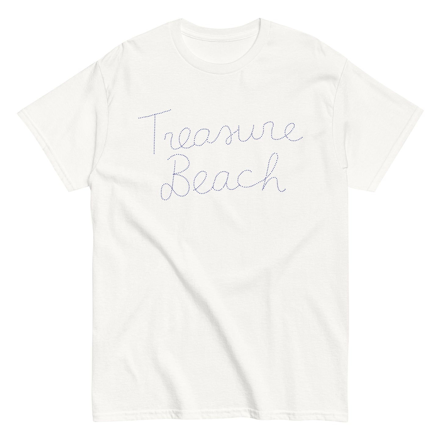 Treasure Beach Dotted Script T-Shirt in Multiple Colors