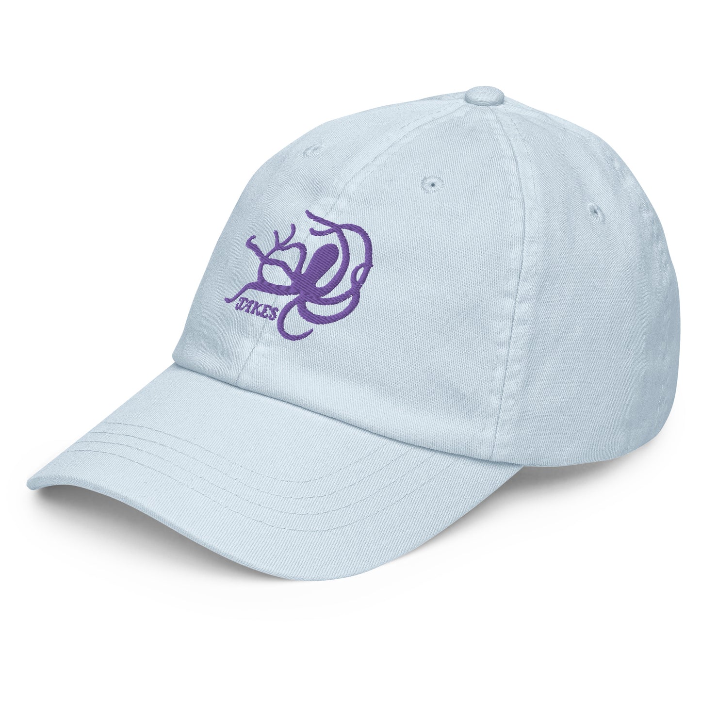 Jakes Purple Octopus Logo on Pastel Baseball Cap
