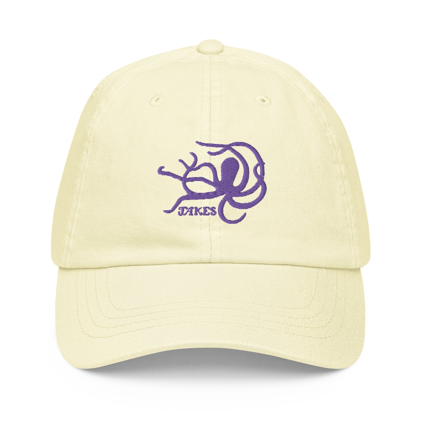 Jakes Purple Octopus Logo on Pastel Baseball Cap