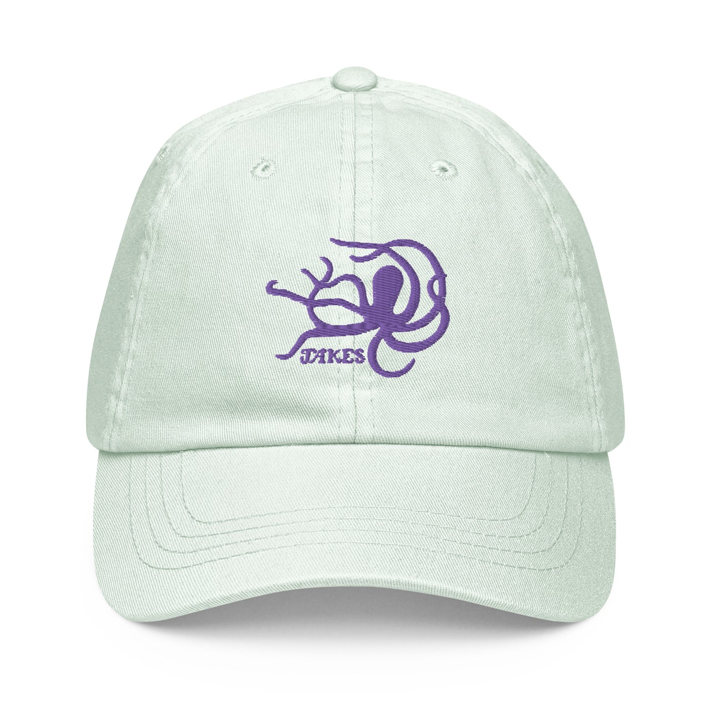 Jakes Purple Octopus Logo on Pastel Baseball Cap
