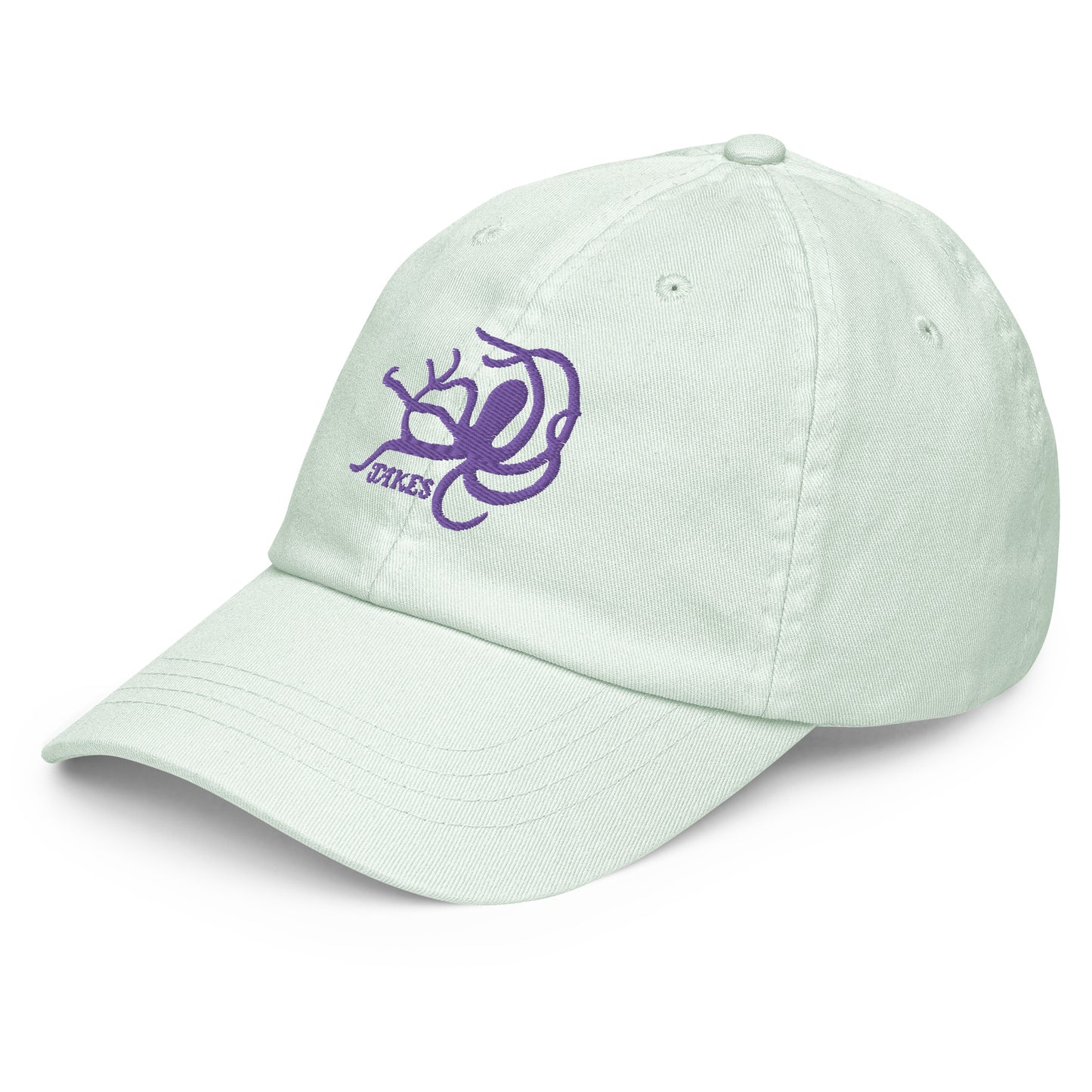 Jakes Purple Octopus Logo on Pastel Baseball Cap