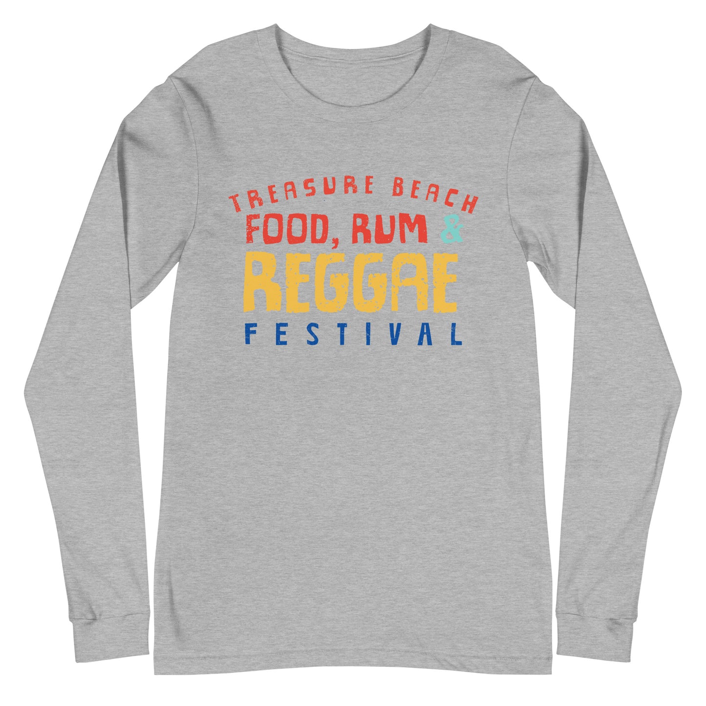 Treasure Beach Food, Rum & Reggae Festival Unisex, Two-Sided, Long Sleeve Tee