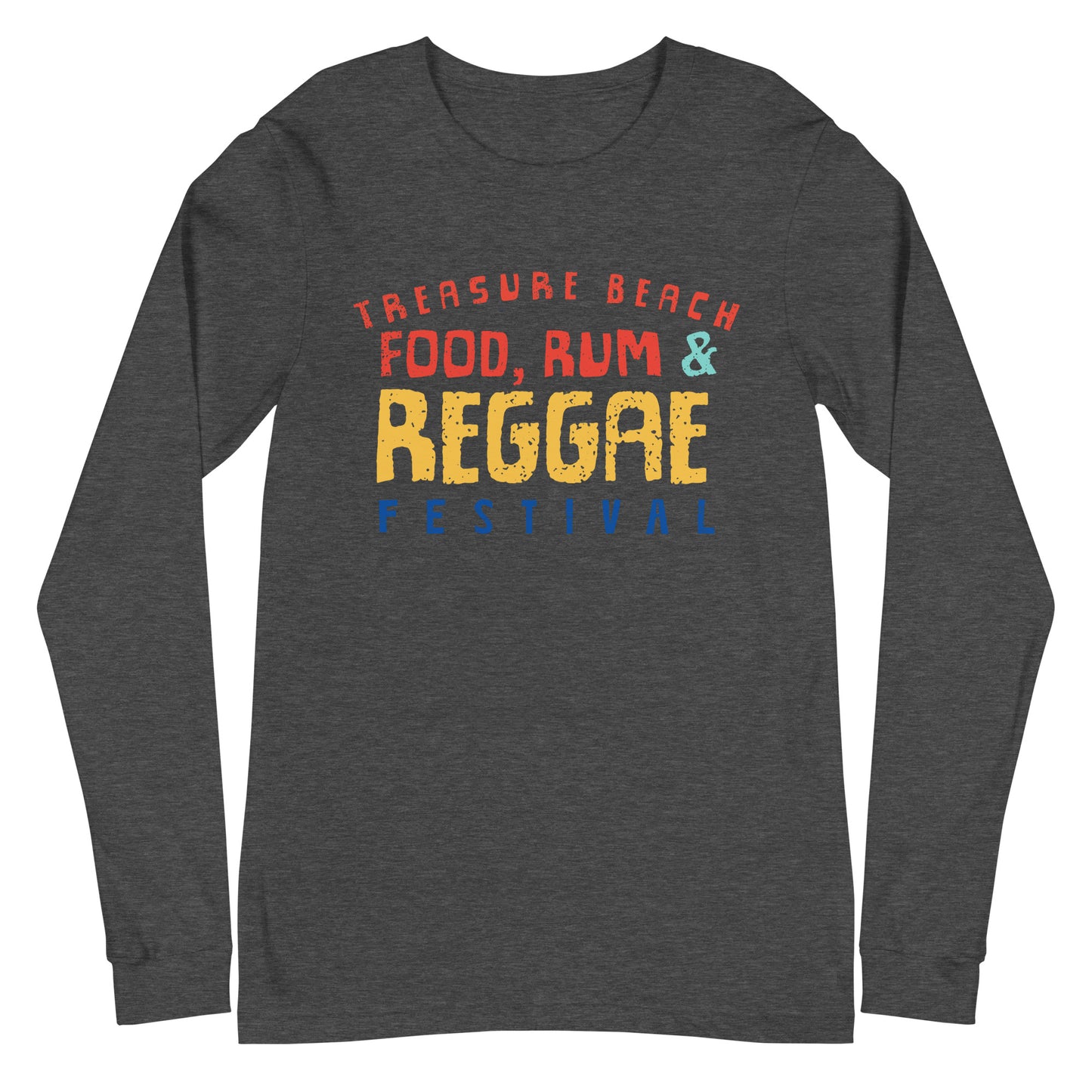 Treasure Beach Food, Rum & Reggae Festival Unisex, Two-Sided, Long Sleeve Tee