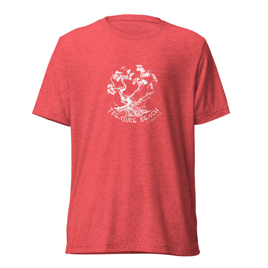 Artist Sean Henry’s Design: Treasure Beach Buttonwood Tree Tri-Blend Unisex T-Shirt