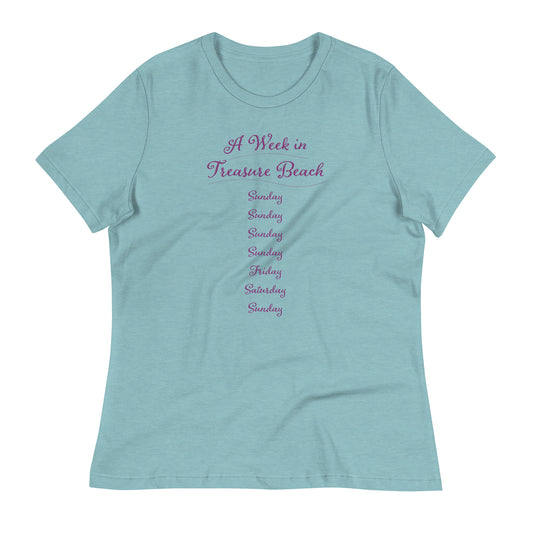 “A Week in Treasure Beach” Women's Relaxed T-Shirt