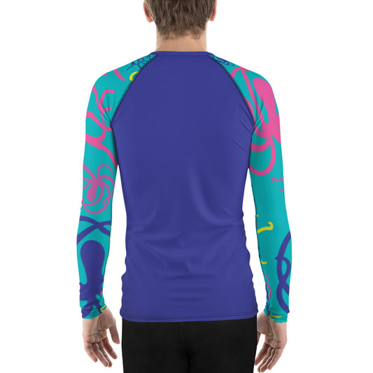 Jakes Octopus Print Men's Rash Guard