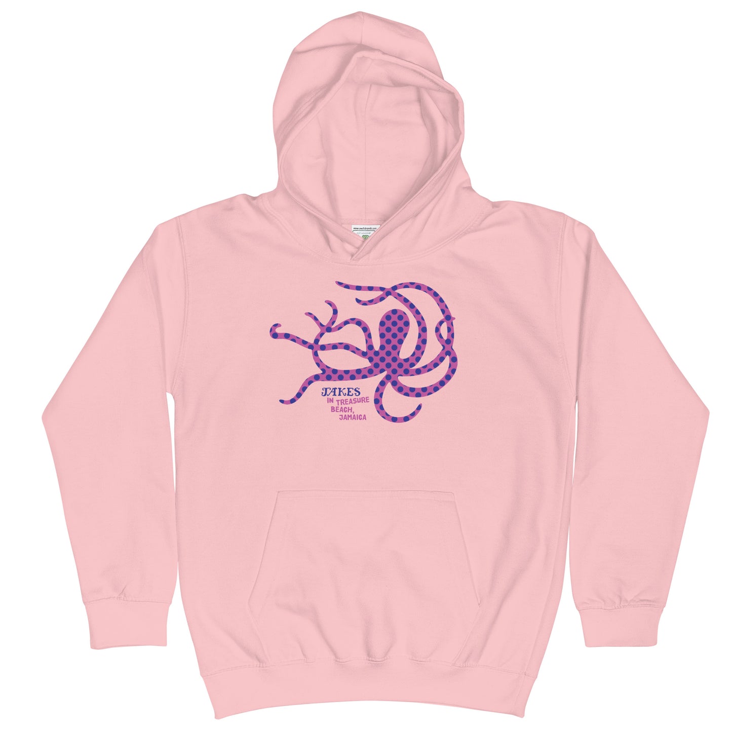 Jakes Purple Octopus Kids’ Hoodie