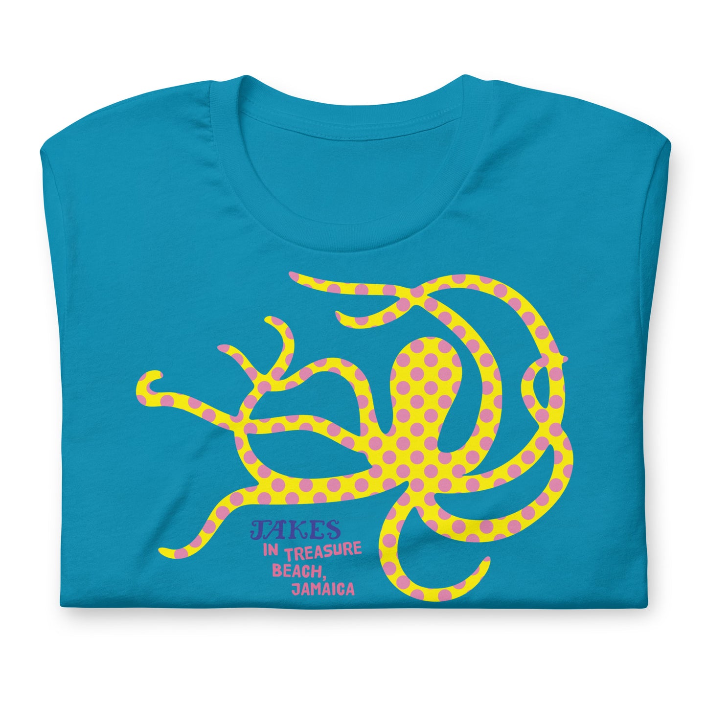 Jakes Yellow Octopus Unisex T-Shirt in Multiple Colors