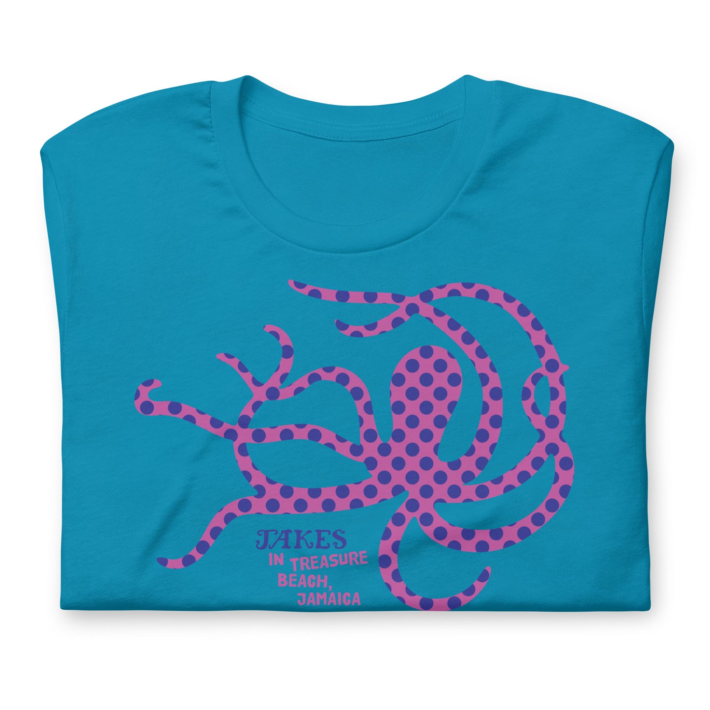 Jakes Purple Octopus Unisex T-Shirt in Multiple Colors