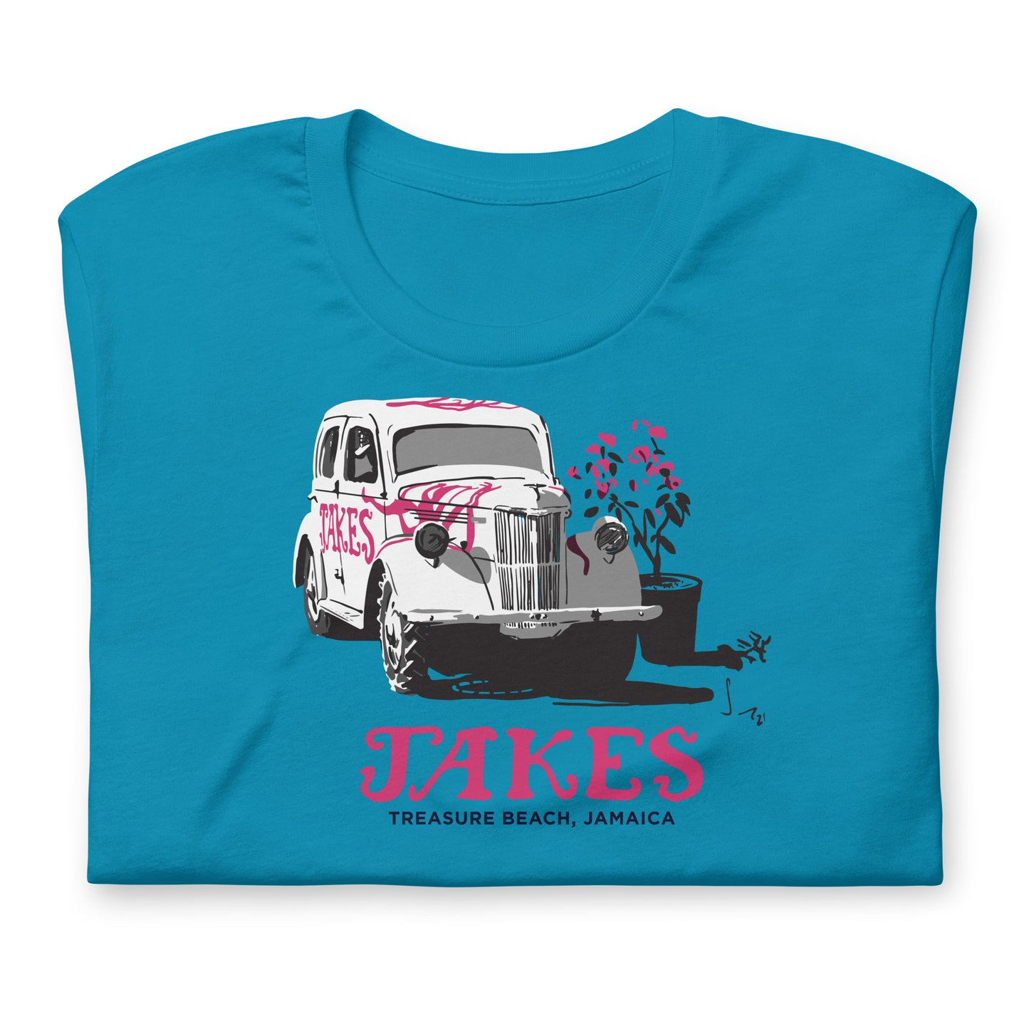 Artist Sean Henry’s Design: Jakes’ Classic Car Unisex T-Shirt in Multiple Colors
