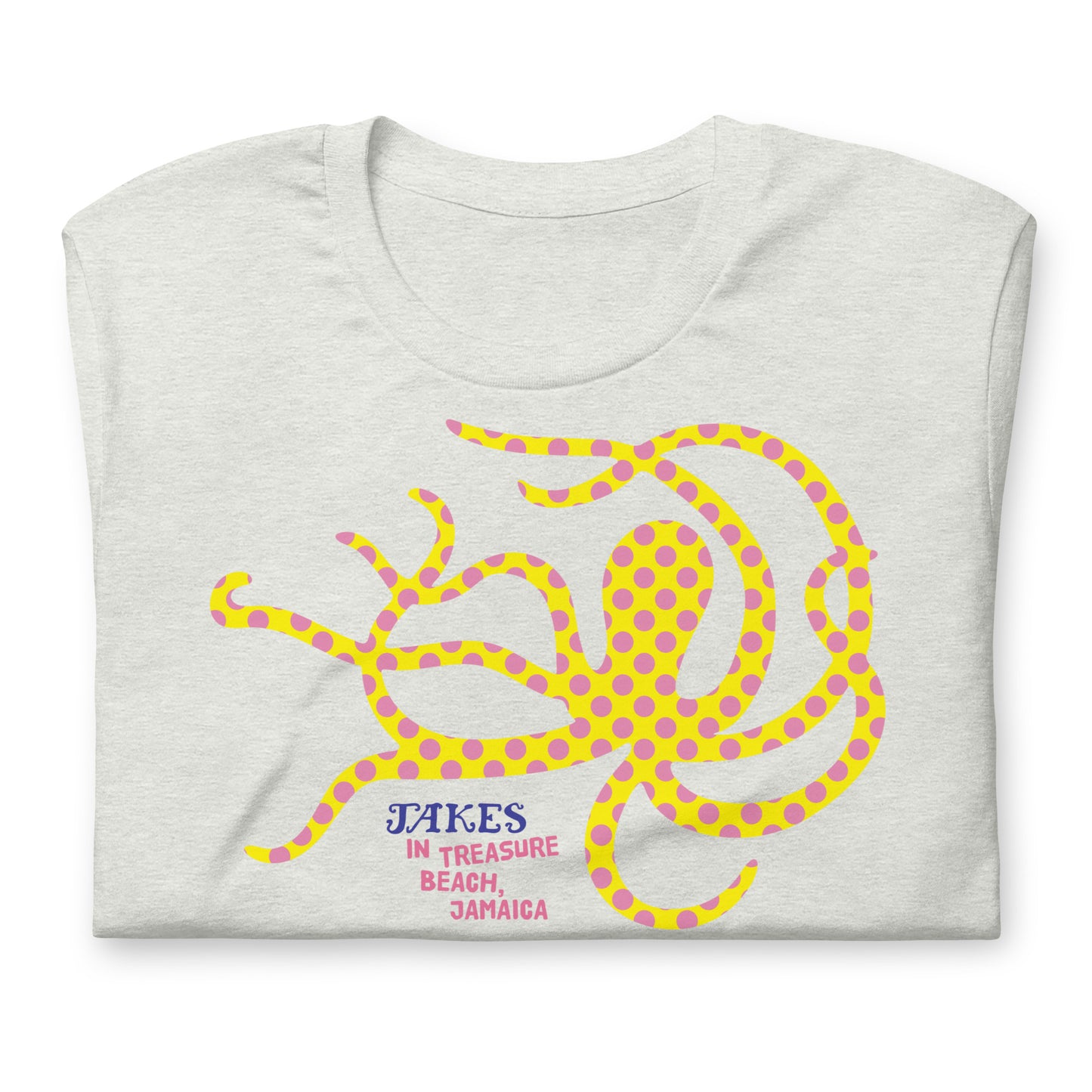 Jakes Yellow Octopus Unisex T-Shirt in Multiple Colors