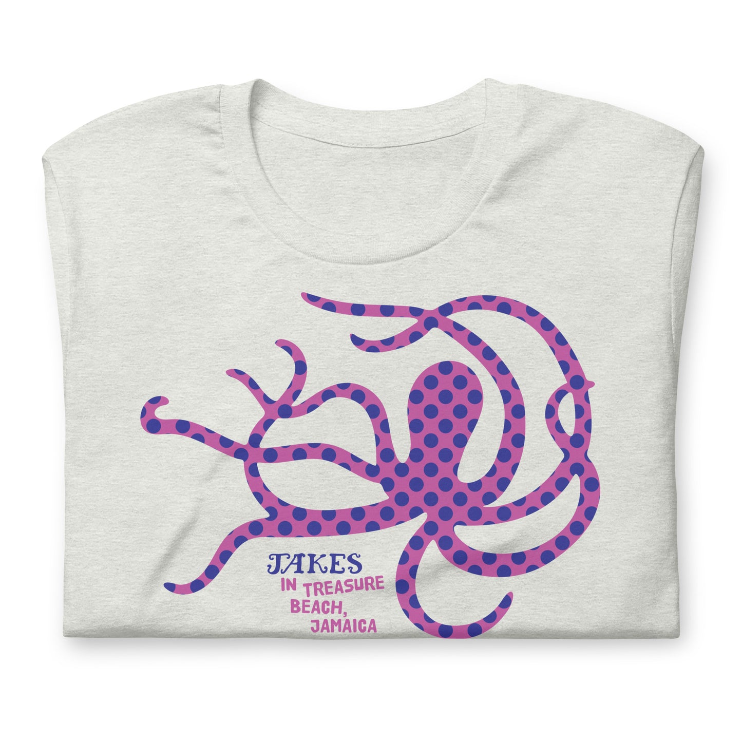 Jakes Purple Octopus Unisex T-Shirt in Multiple Colors