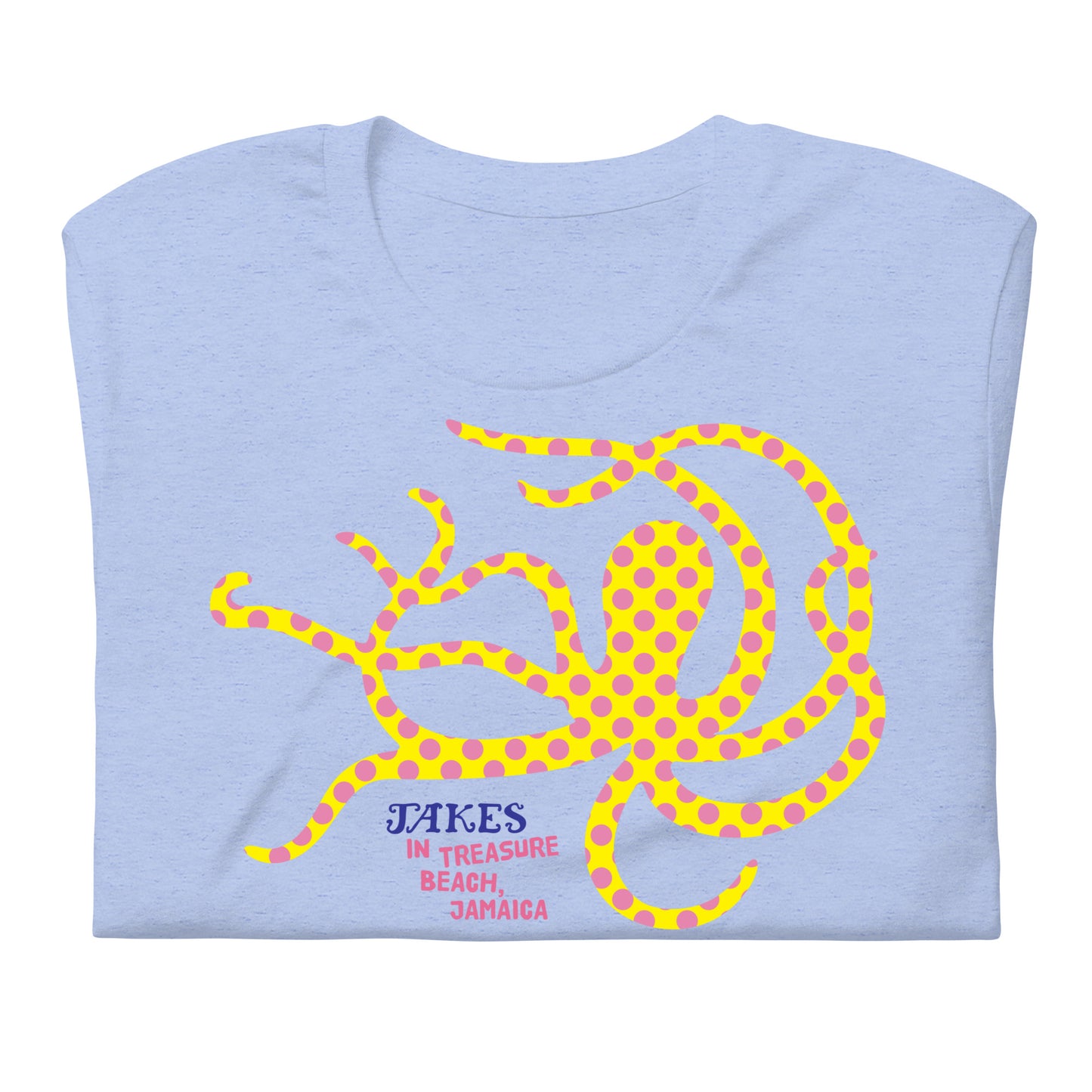 Jakes Yellow Octopus Unisex T-Shirt in Multiple Colors