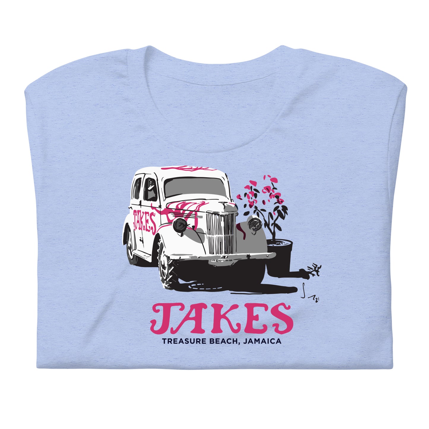 Artist Sean Henry’s Design: Jakes’ Classic Car Unisex T-Shirt in Multiple Colors