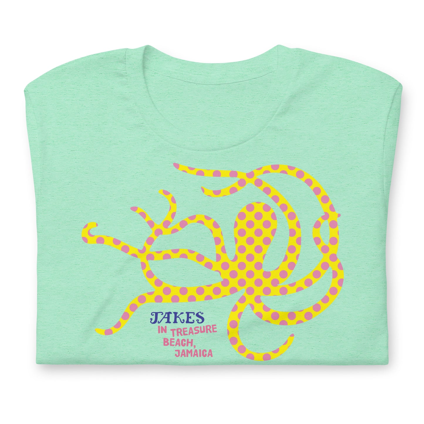Jakes Yellow Octopus Unisex T-Shirt in Multiple Colors