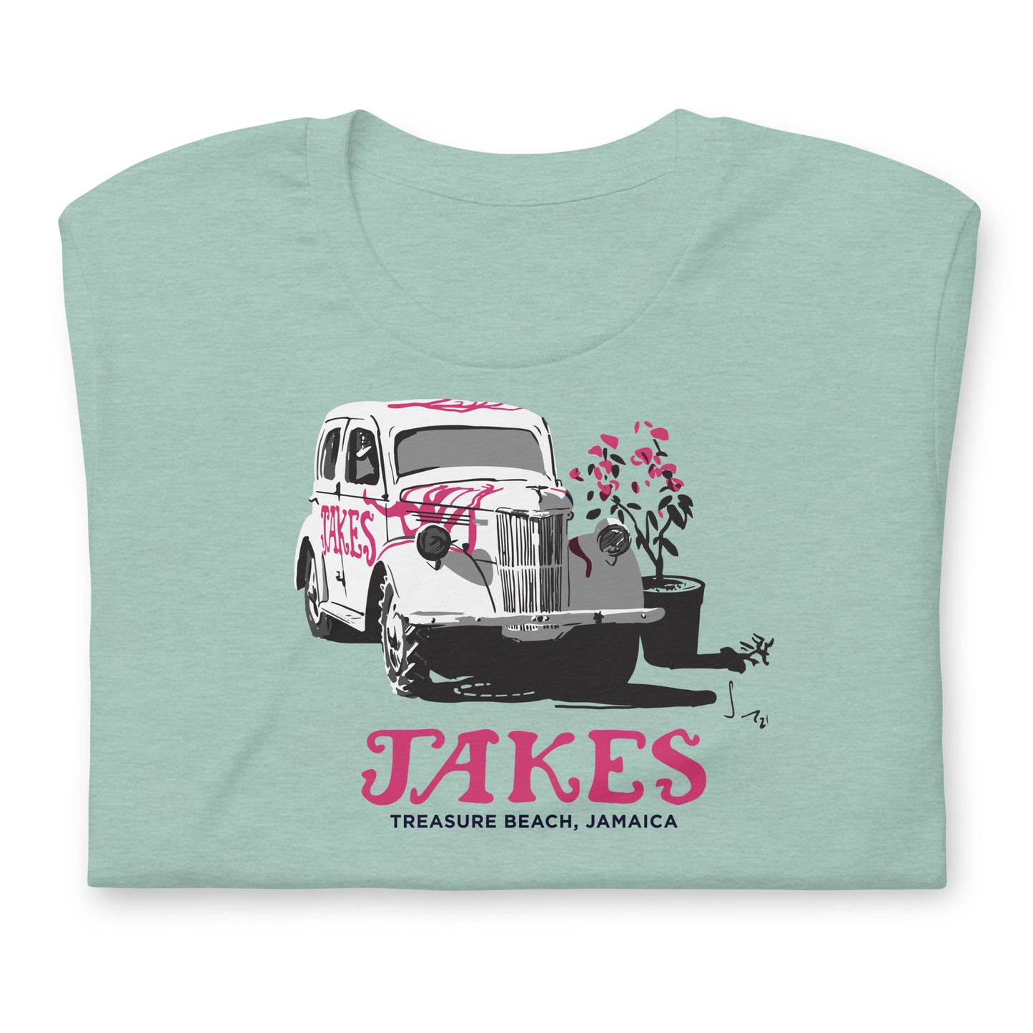 Artist Sean Henry’s Design: Jakes’ Classic Car Unisex T-Shirt in Multiple Colors