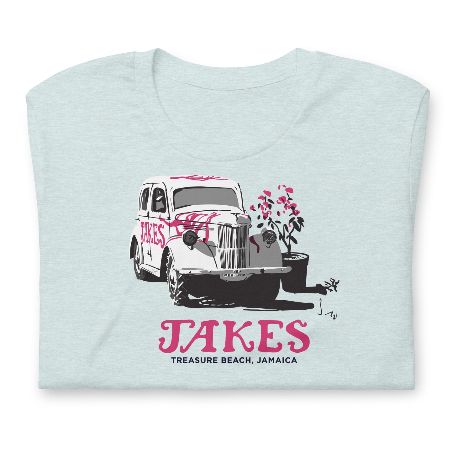 Artist Sean Henry’s Design: Jakes’ Classic Car Unisex T-Shirt in Multiple Colors