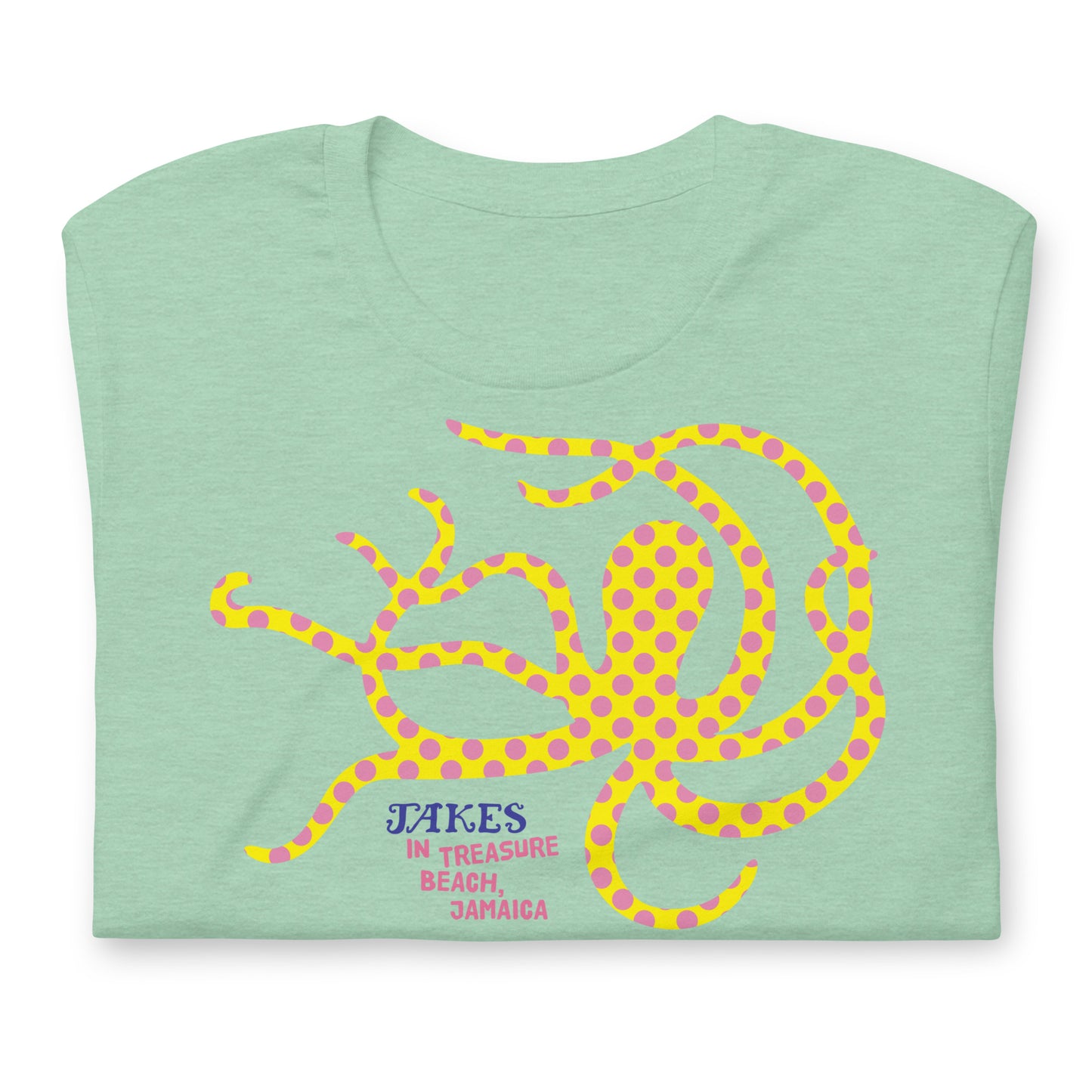 Jakes Yellow Octopus Unisex T-Shirt in Multiple Colors