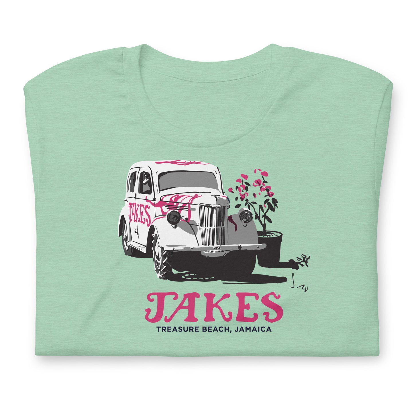 Artist Sean Henry’s Design: Jakes’ Classic Car Unisex T-Shirt in Multiple Colors