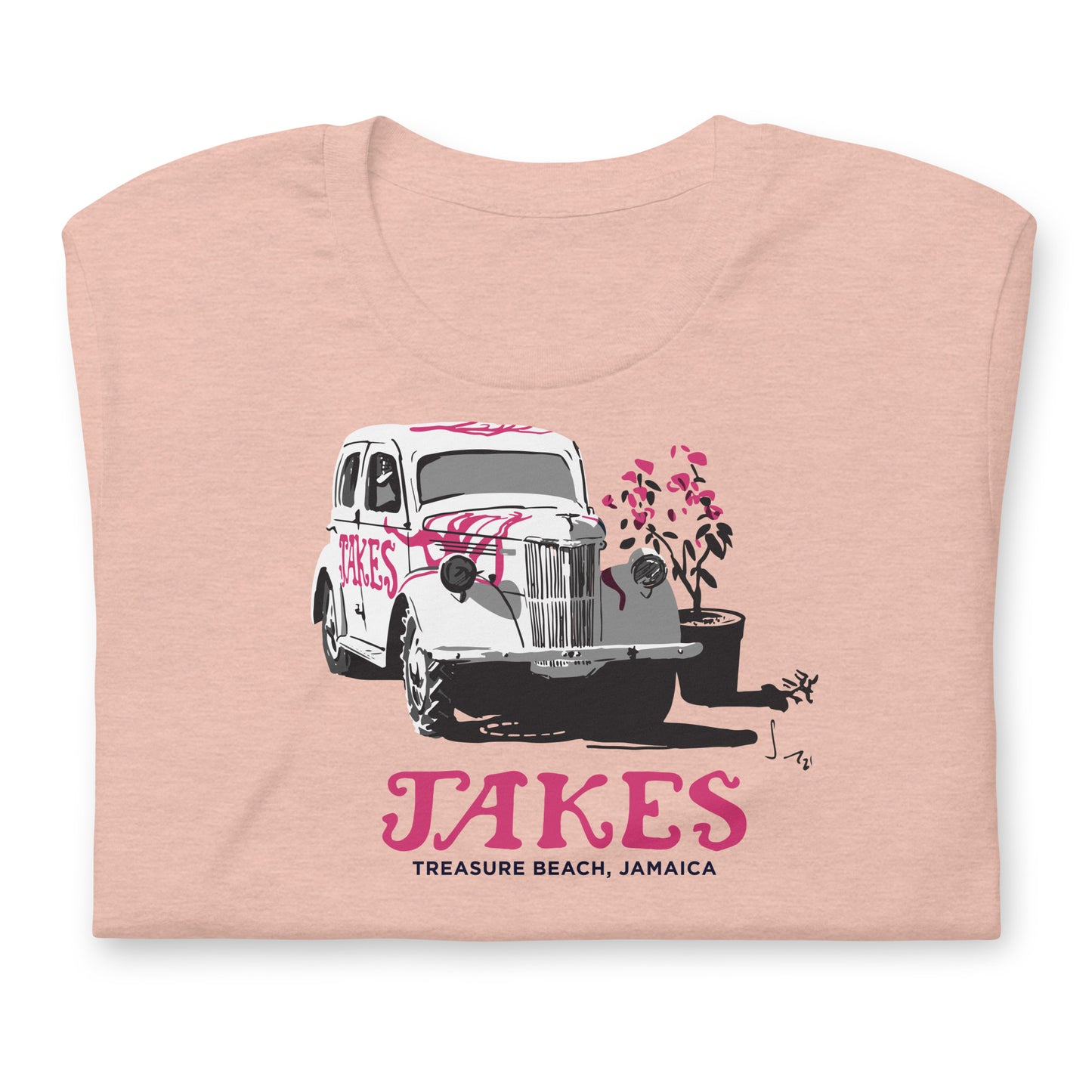 Artist Sean Henry’s Design: Jakes’ Classic Car Unisex T-Shirt in Multiple Colors