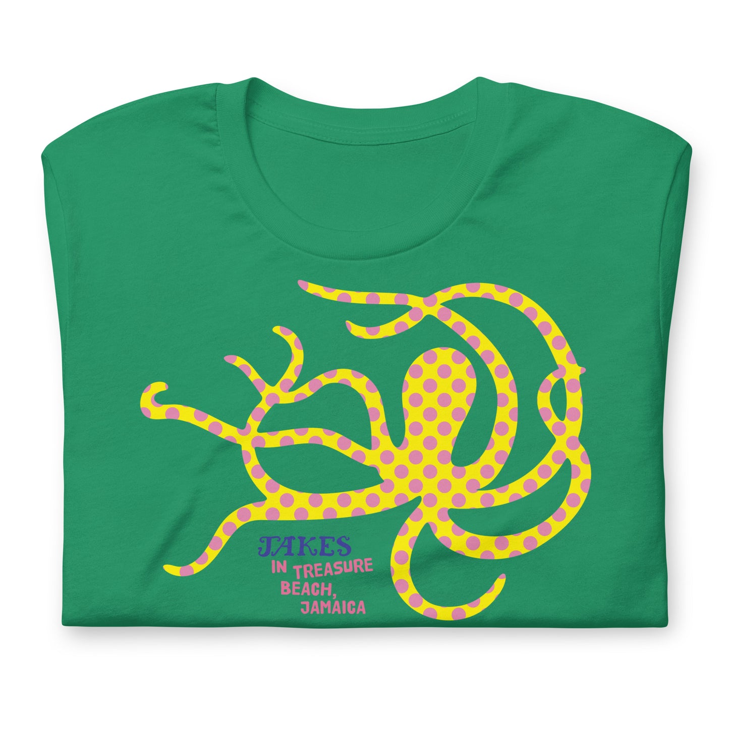 Jakes Yellow Octopus Unisex T-Shirt in Multiple Colors