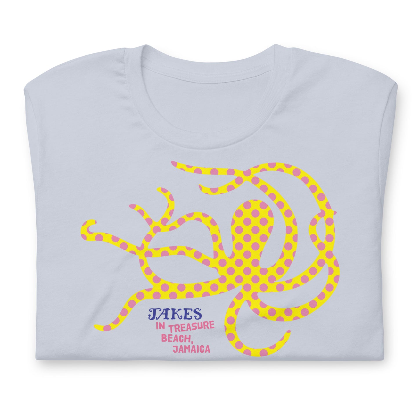 Jakes Yellow Octopus Unisex T-Shirt in Multiple Colors