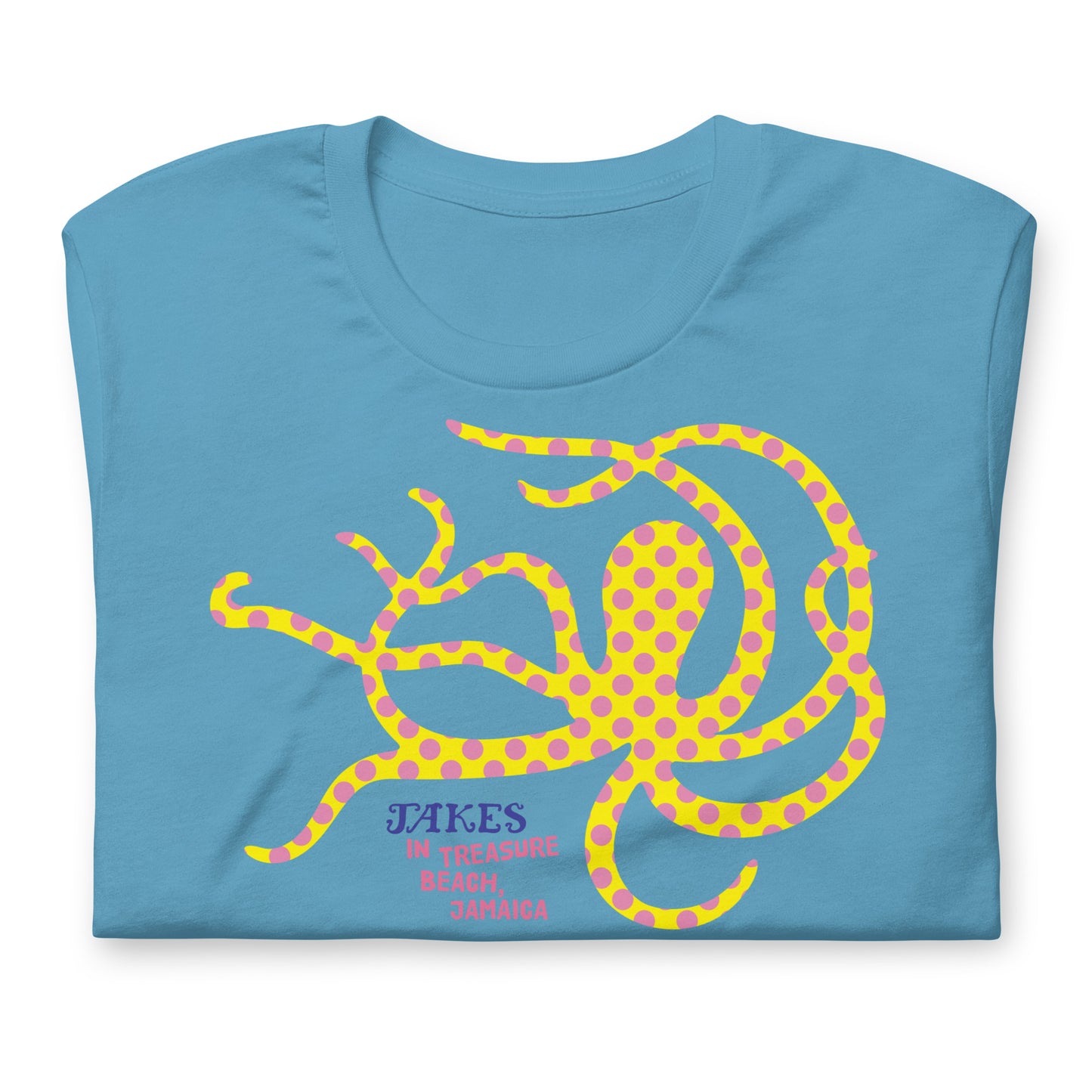 Jakes Yellow Octopus Unisex T-Shirt in Multiple Colors