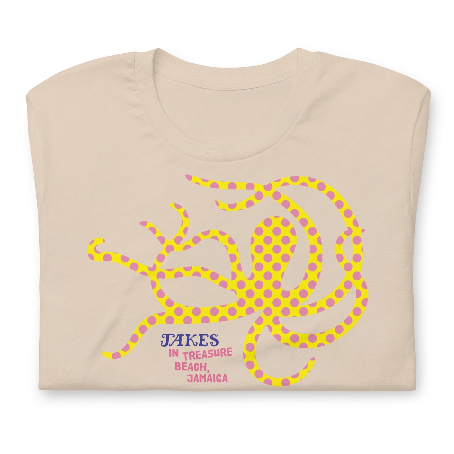 Jakes Yellow Octopus Unisex T-Shirt in Multiple Colors